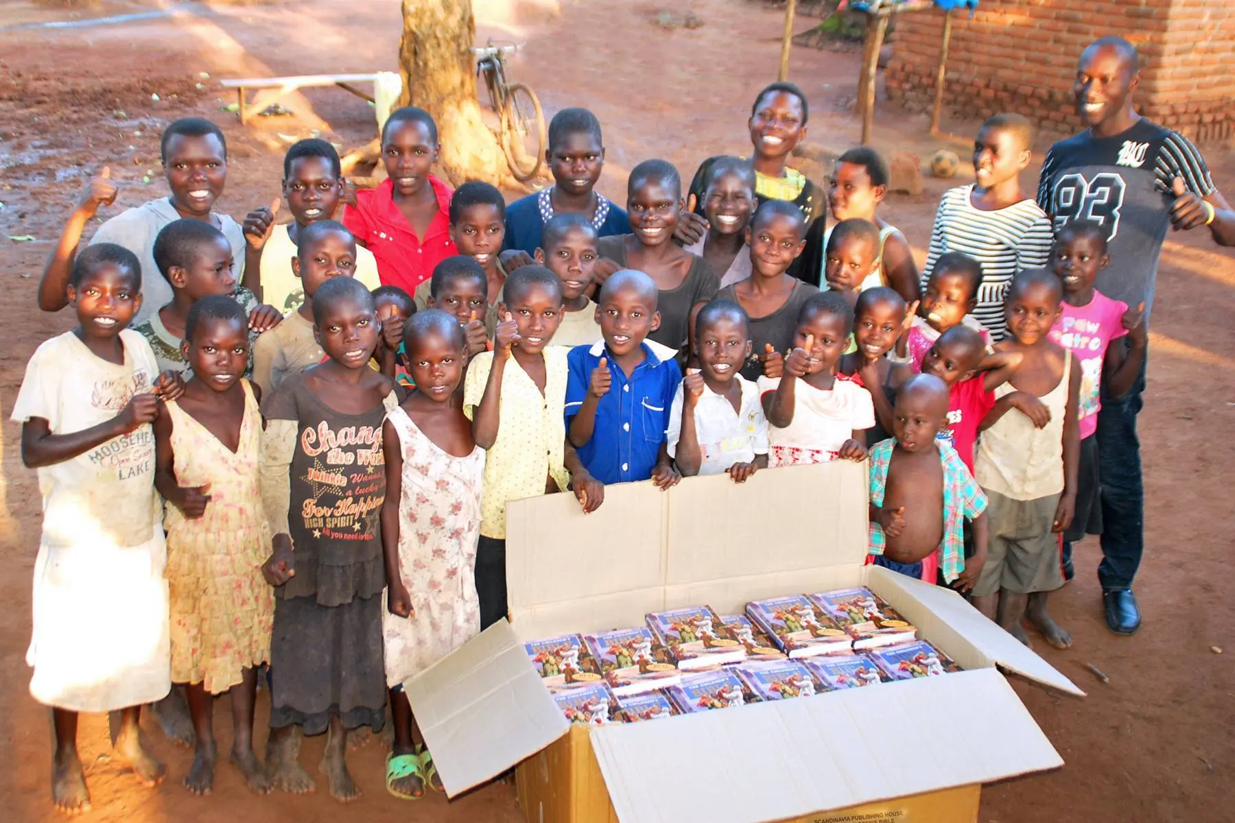 Children Receiving Their First Bibles